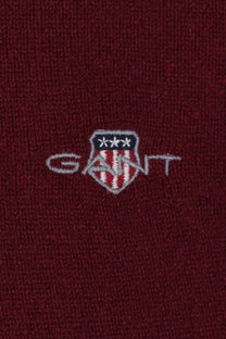 Gant Superfine Lambswool Crew Neck Knitwear Plumped Red Gant
