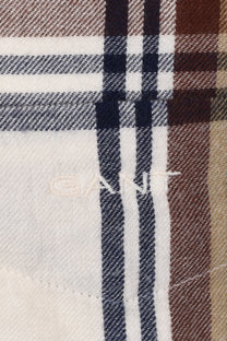 Gant Windblown Flannel Checked Shirt Cream Gant