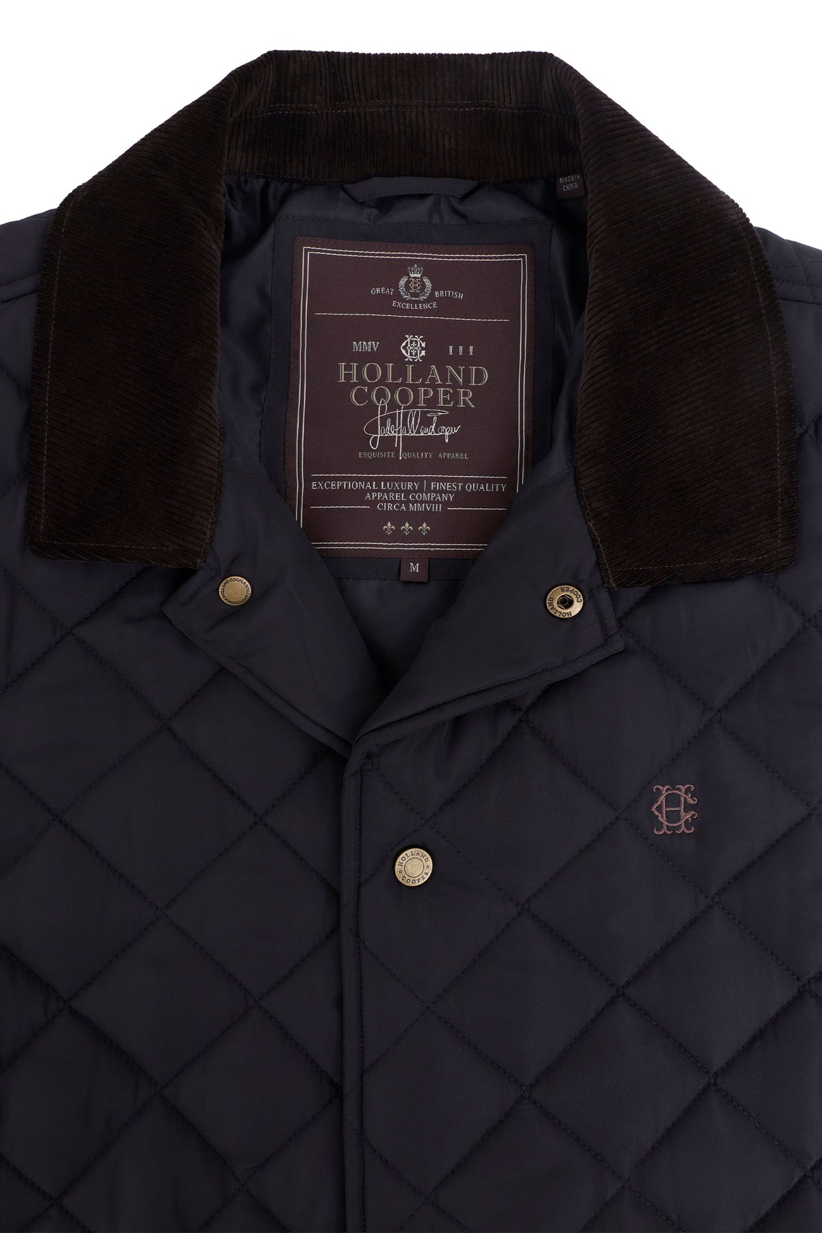 HOLLAND COOPER COUNTRY QUILTED JACKET NAVY