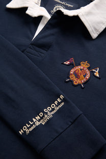 HOLLAND COOPER LONG SLEEVE RUGBY SHIRT INK NAVY
