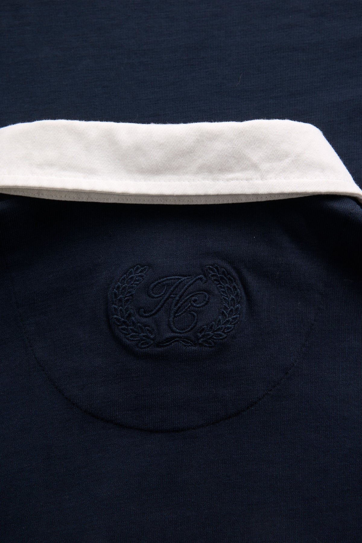 HOLLAND COOPER LONG SLEEVE RUGBY SHIRT INK NAVY