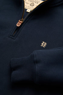 HOLLAND COOPER QUARTER ZIP SWEATSHIRT NAVY
