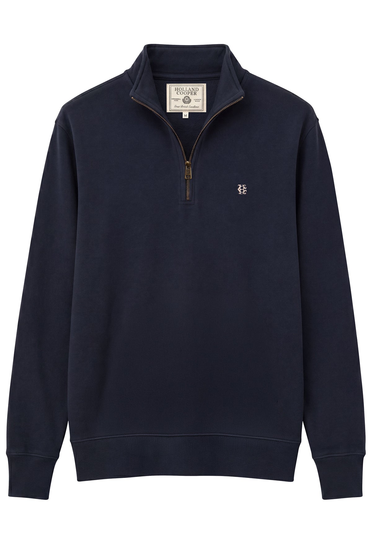 HOLLAND COOPER QUARTER ZIP SWEATSHIRT NAVY