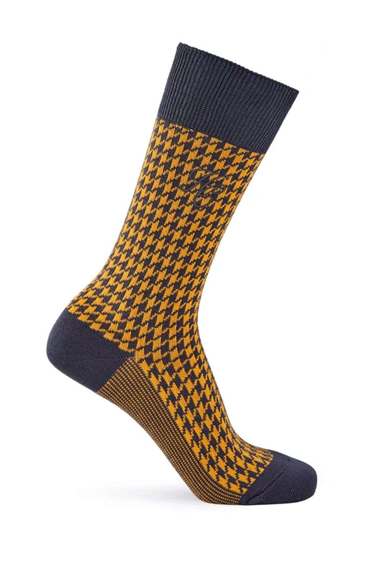 HOLLAND HOUNDSTOOTH SOCK GIFT BOX CHOCOLATE