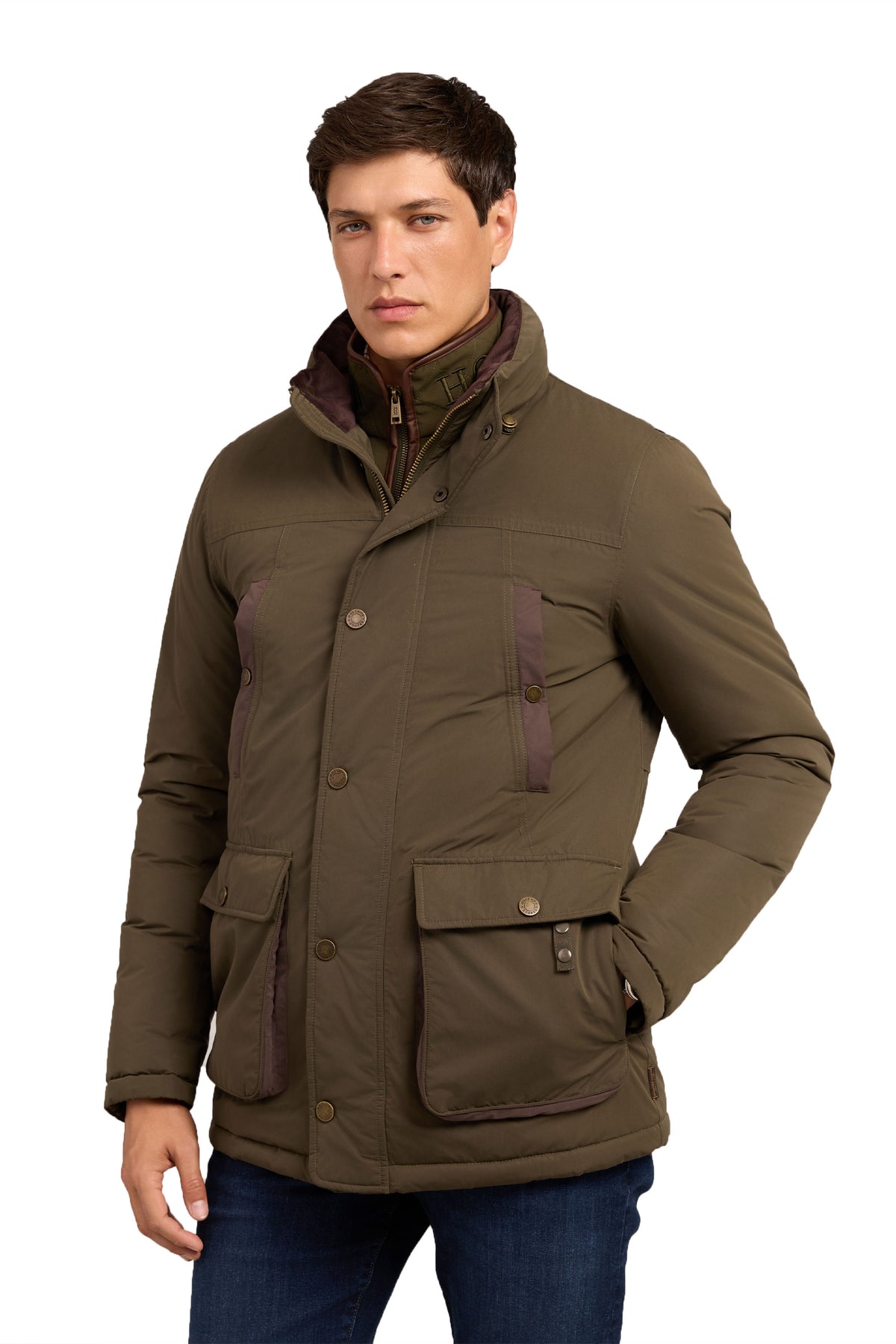 HOLLLAND COOPER STAMFORD FIELD COAT KHAKI