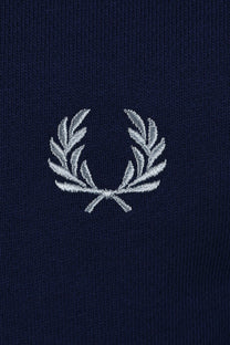 FRED PERRY HALF ZIP SWEATSHIRT FRENCH NAVY/GOLD/BLUE Fred Perry
