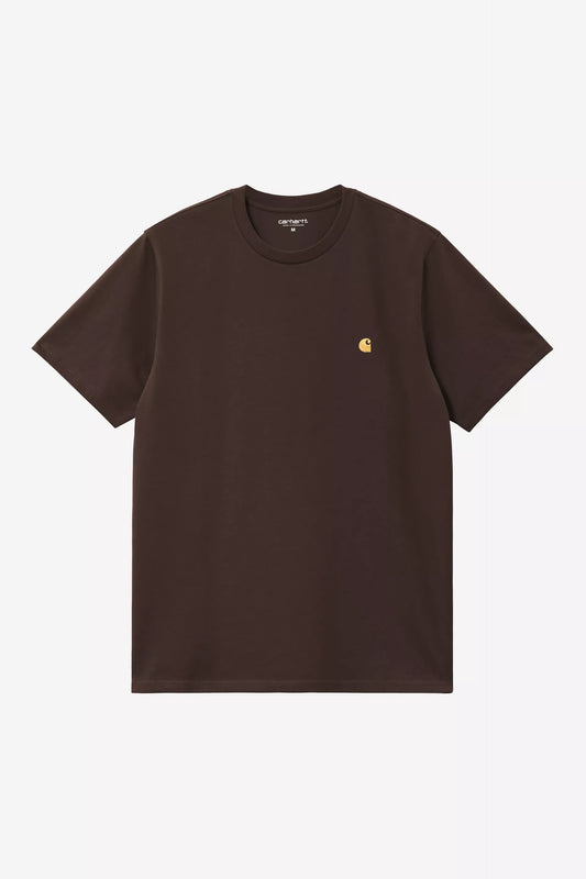 CARHARTT CHASE T-SHIRT TOBACCO/GOLD