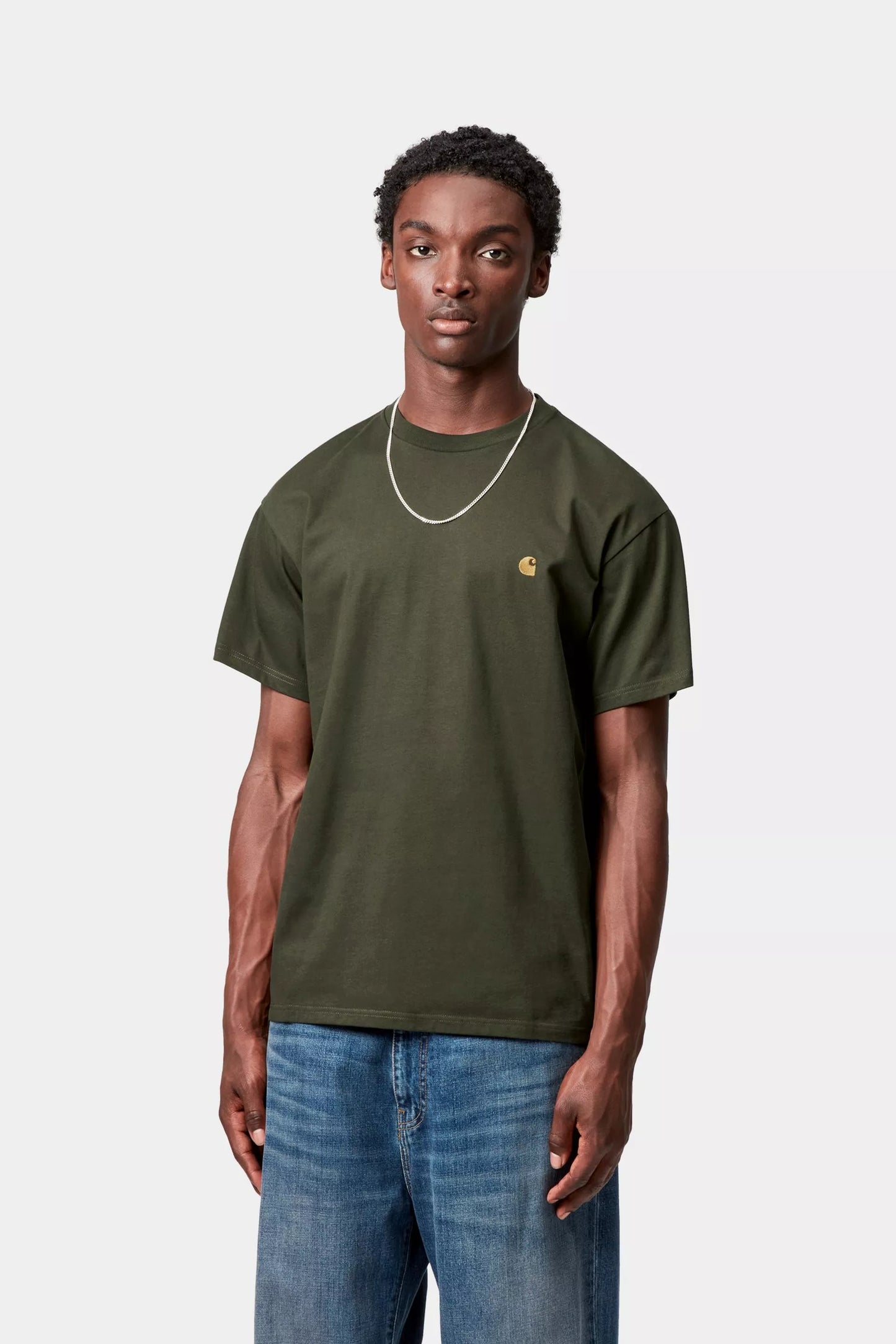 CARHARTT CHASE T-SHIRT OLIVE/GOLD