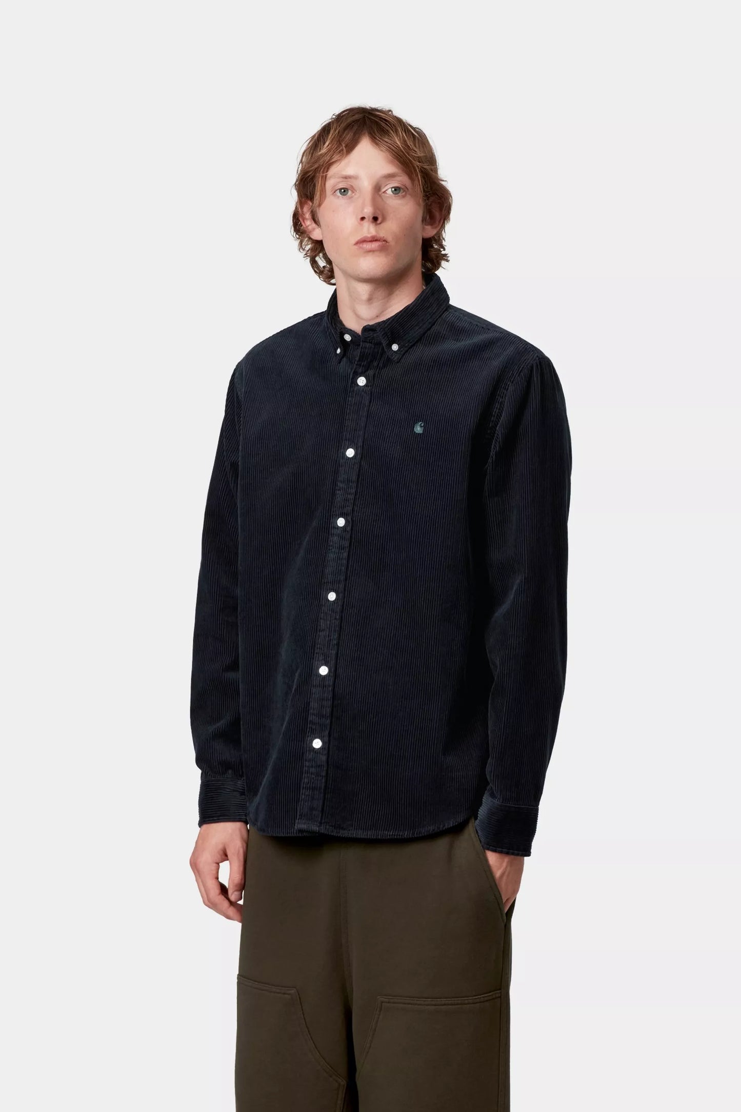 Carhartt Madison Cord Shirt Dark Navy