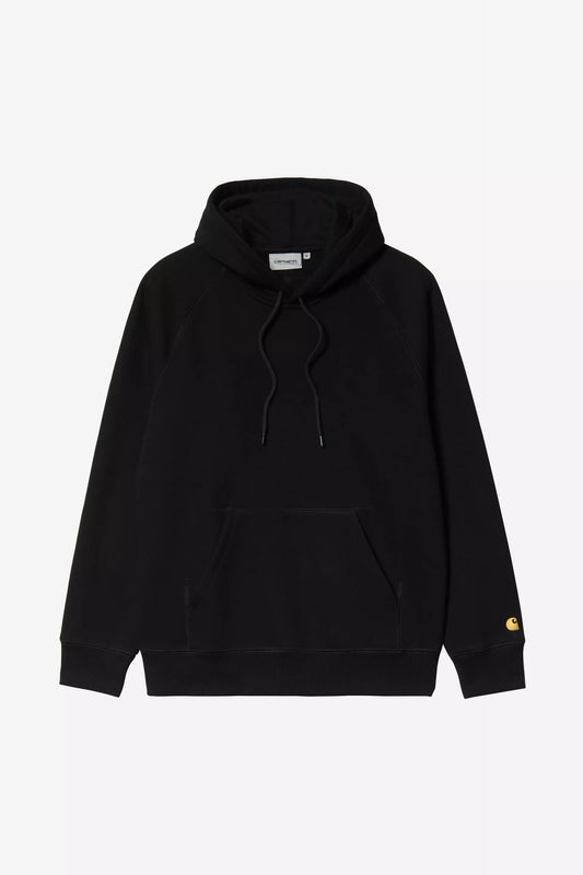 CARHARTT HOODED CHASE SWEAT BLACK/GOLD