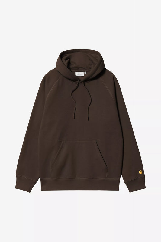 Carhartt CARHARTT HOODED CHASE SWEATSHIRT TOBACCO/GOLD