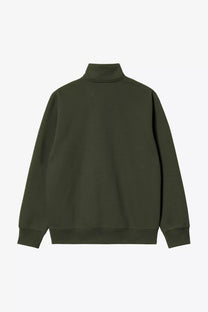 CARHARTT CHASE ZIP NECK SWEATSHIRT OLIVE/GOLD Carhartt