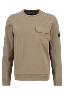 BARBOUR INTERNATIONAL ILFORD INTERLOCK SWEATSHIRT BRINDLE Barbour International