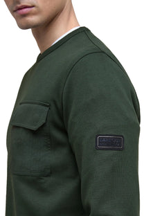 BARBOUR INTERNATIONAL ILFORD INTERLOCK SWEATSHIRT SAGE Barbour International