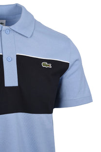 LACOSTE COLOUR BLOCK POLO SHIRT BLUE/NAVY Lacoste