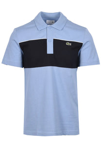 LACOSTE COLOUR BLOCK POLO SHIRT BLUE/NAVY Lacoste