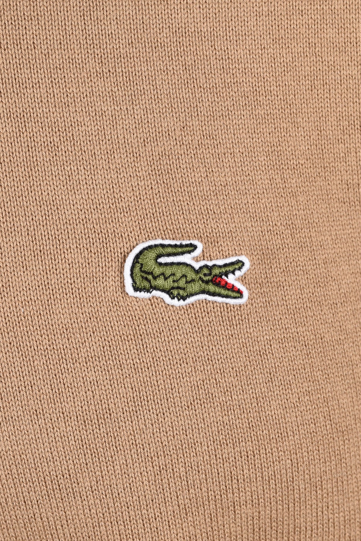 LACOSTE CREW NECK KNITWEAR BEIGE