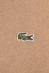 LACOSTE CREW NECK KNITWEAR BEIGE