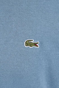 LACOSTE CREW NECK KNITWEAR BLUE