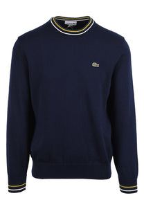 LACOSTE CREW NECK KNITWEAR NAVY