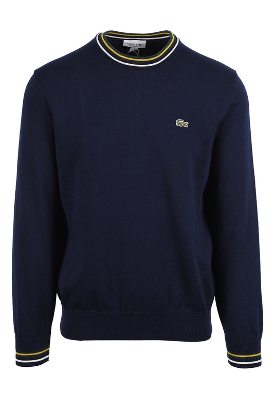 LACOSTE CREW NECK KNITWEAR NAVY