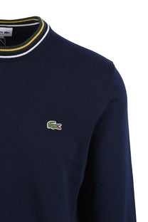 LACOSTE CREW NECK KNITWEAR NAVY