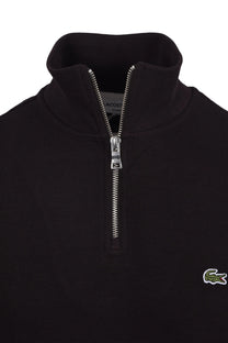 LACOSTE HALF ZIP SWEATSHIRT BROWN Lacoste