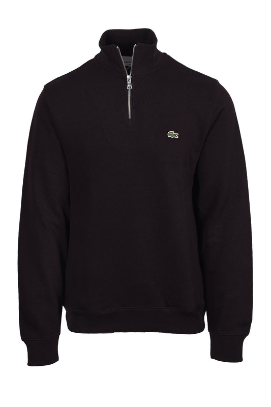 LACOSTE HALF ZIP SWEATSHIRT BROWN