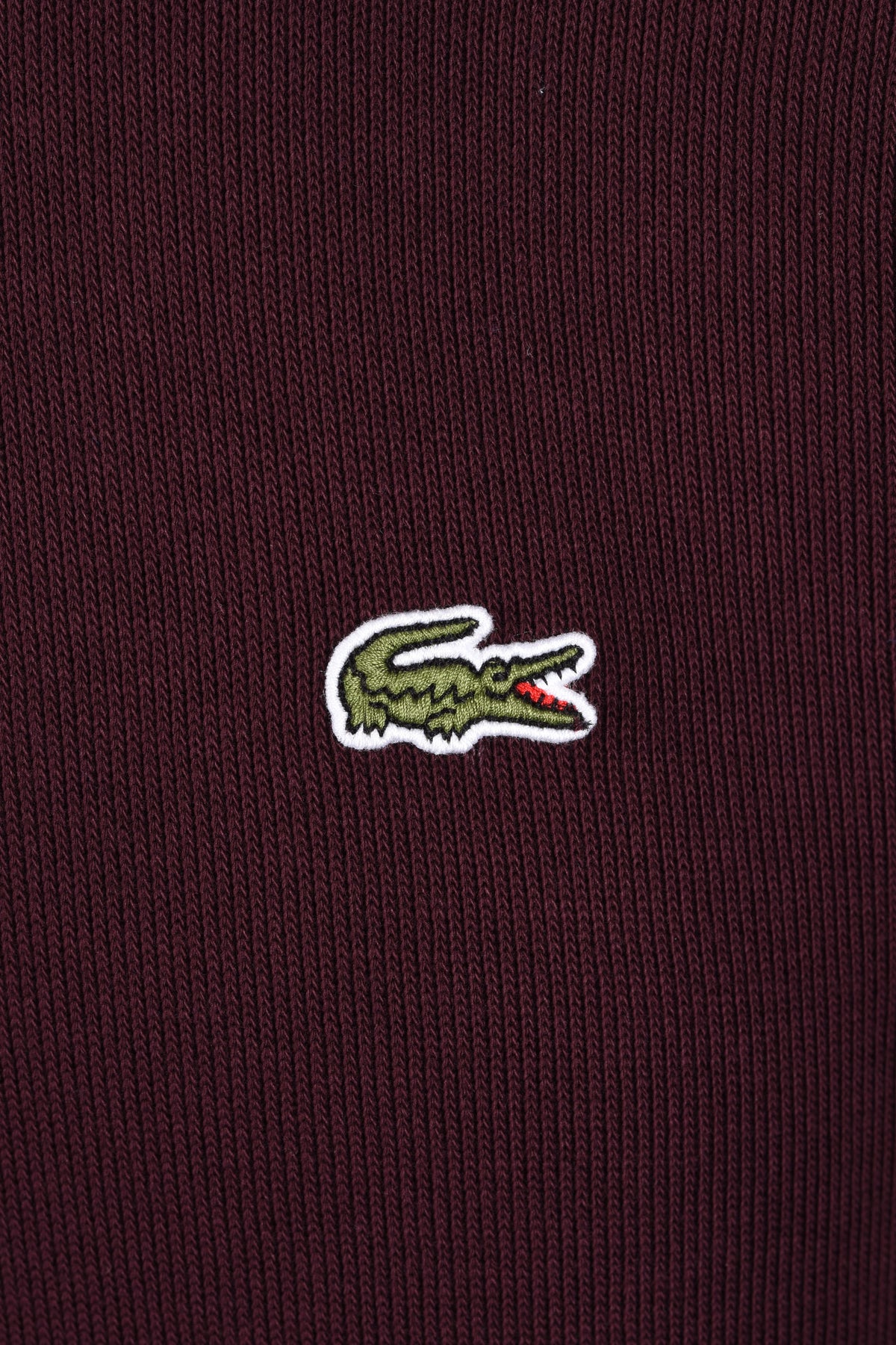 LACOSTE HALF ZIP SWEATSHIRT MAROON