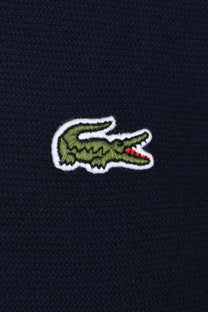 LACOSTE KNITTED POLO SHIRT NAVY BLUE Lacoste