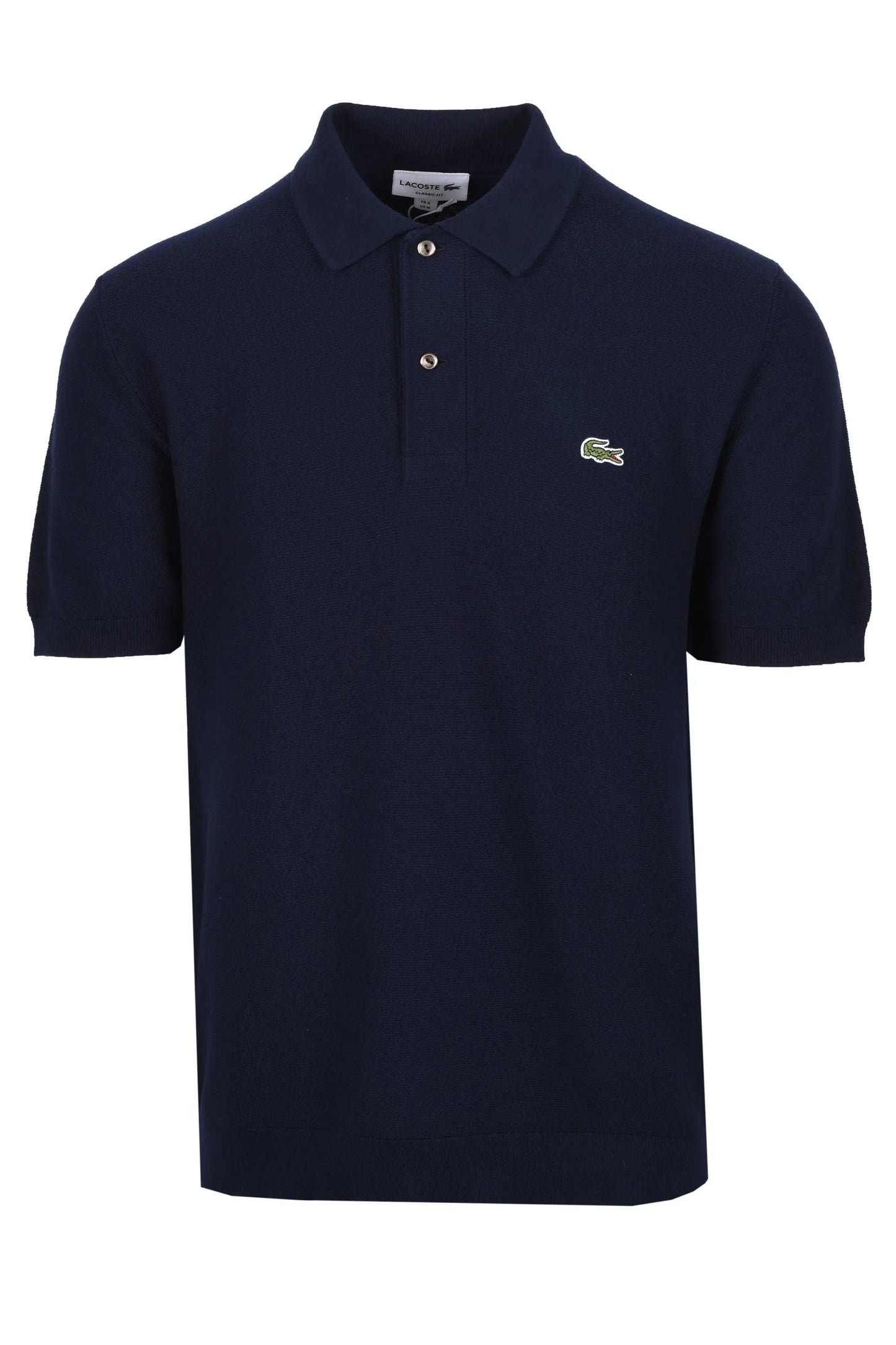 LACOSTE KNITTED POLO SHIRT NAVY BLUE Lacoste