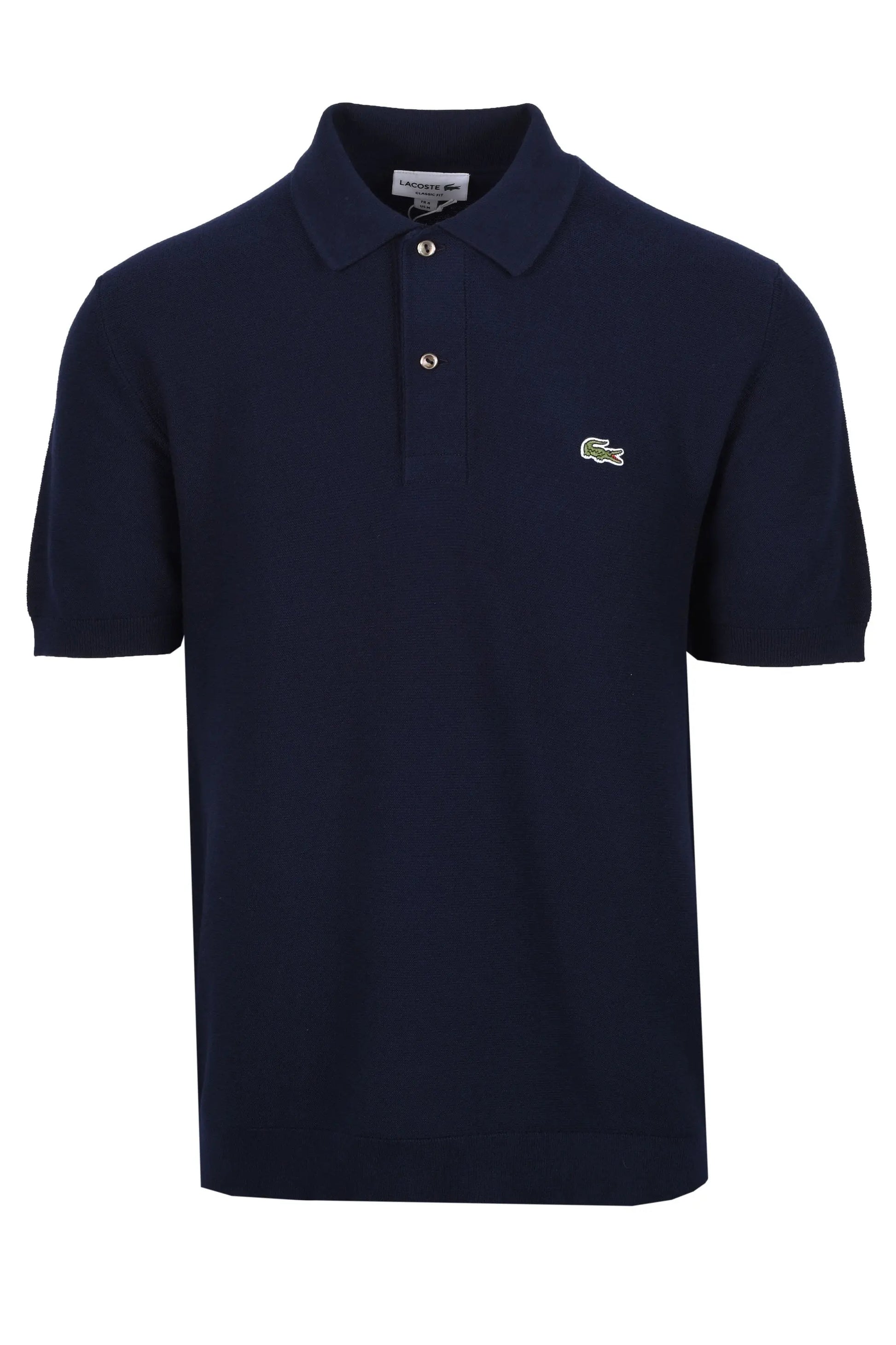 LACOSTE KNITTED POLO SHIRT NAVY BLUE Lacoste