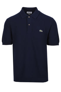 LACOSTE KNITTED POLO SHIRT NAVY BLUE Lacoste