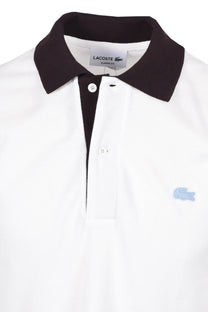 LACOSTE POLO SHIRT WHITE/BROWN Lacoste