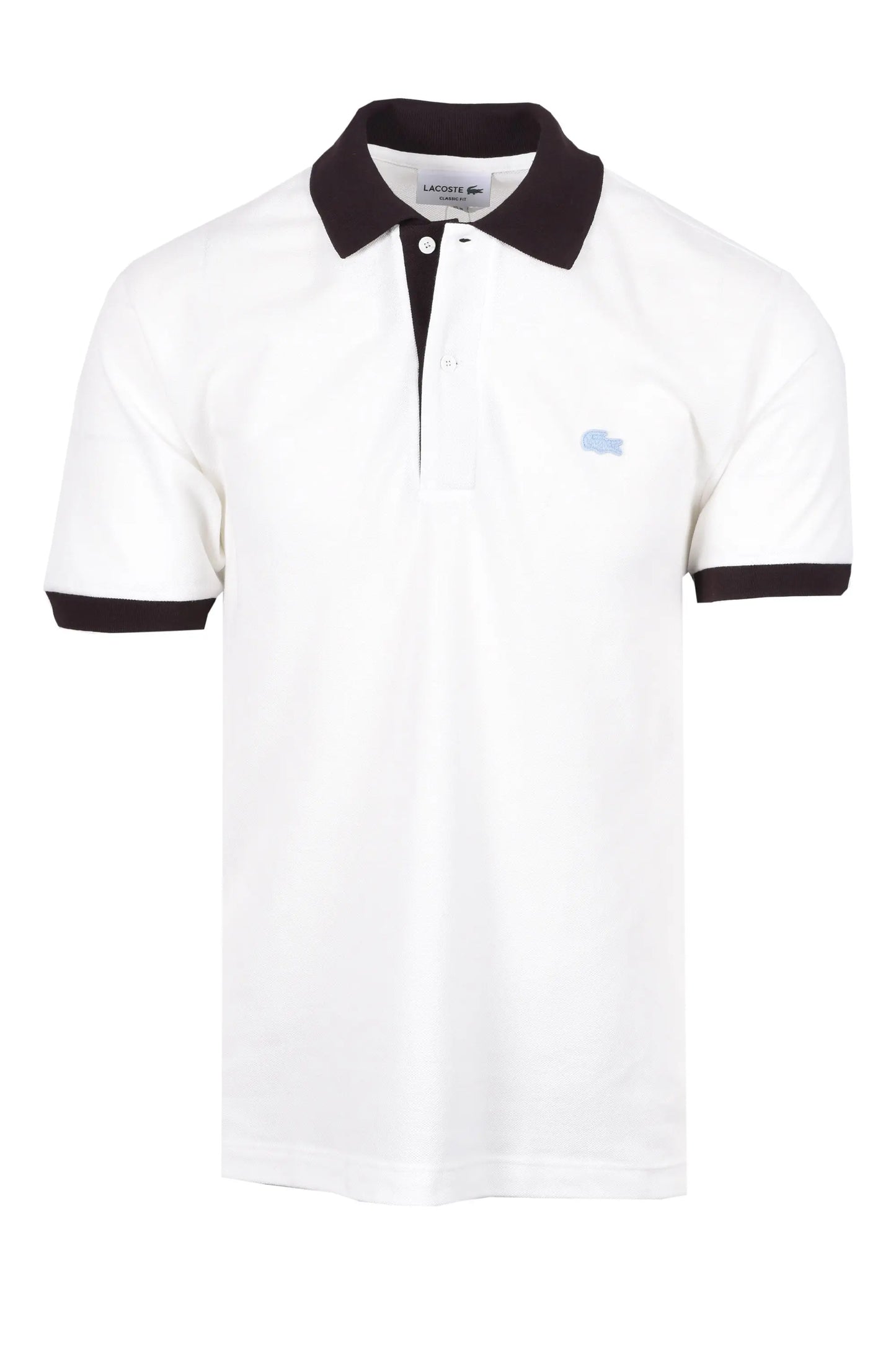 LACOSTE POLO SHIRT WHITE/BROWN Lacoste