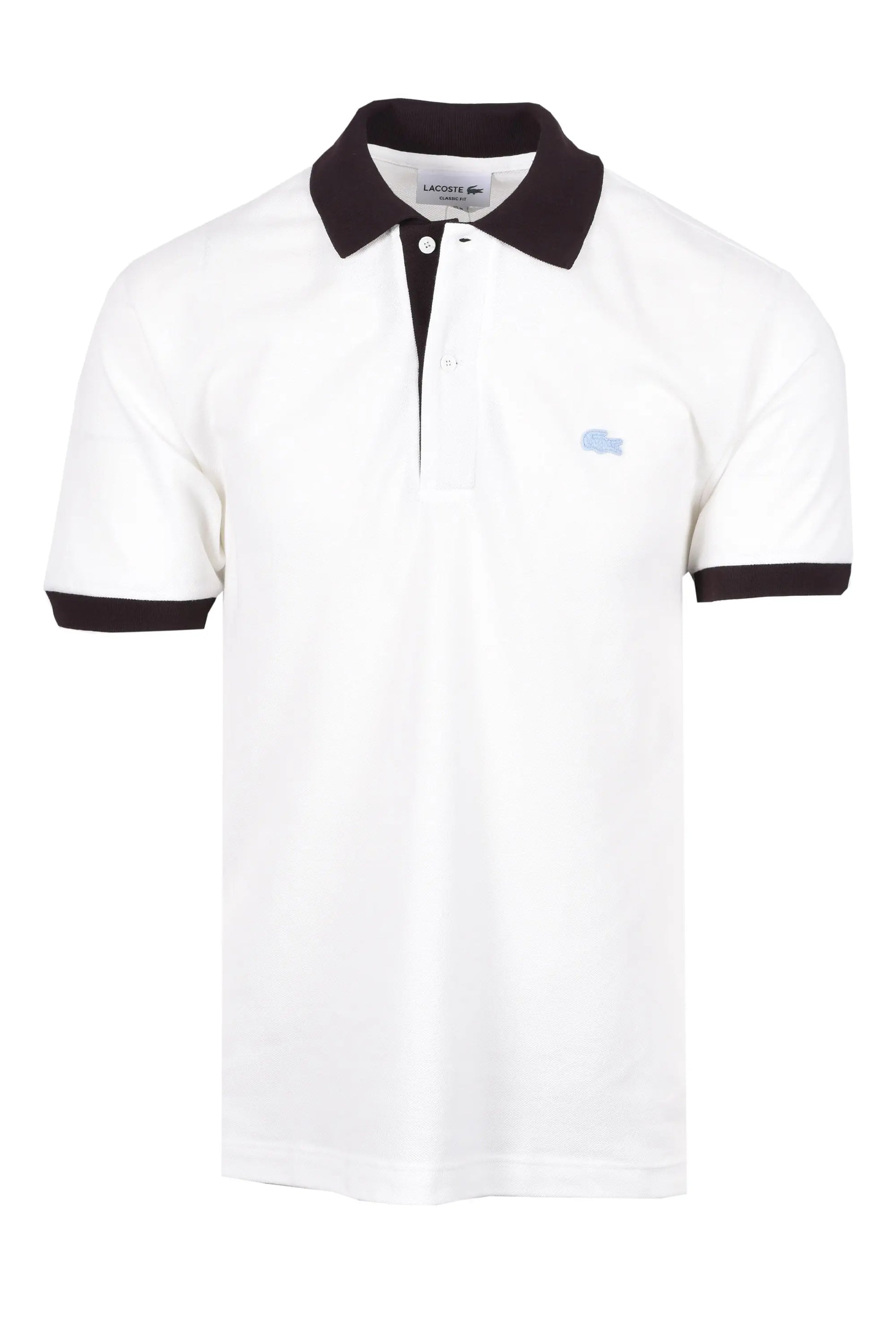 LACOSTE POLO SHIRT WHITE/BROWN Lacoste