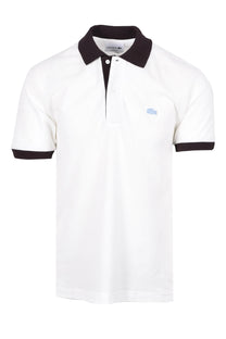 LACOSTE POLO SHIRT WHITE/BROWN Lacoste