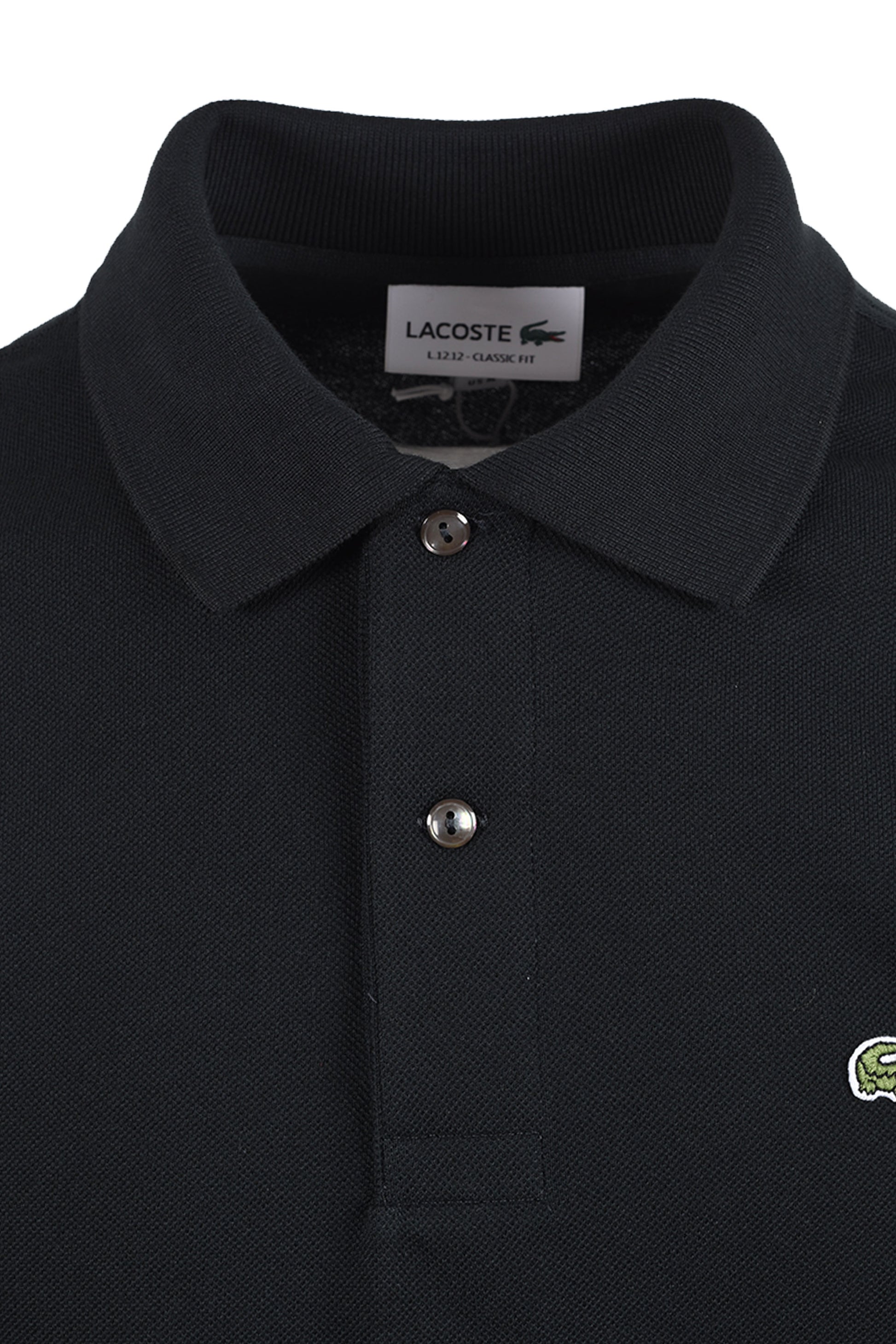 LACOSTE RIBBED COLLAR SHORT SLEEVE POLO DARK GREEN Lacoste Michael Stewart Menswear  Polo Shirts