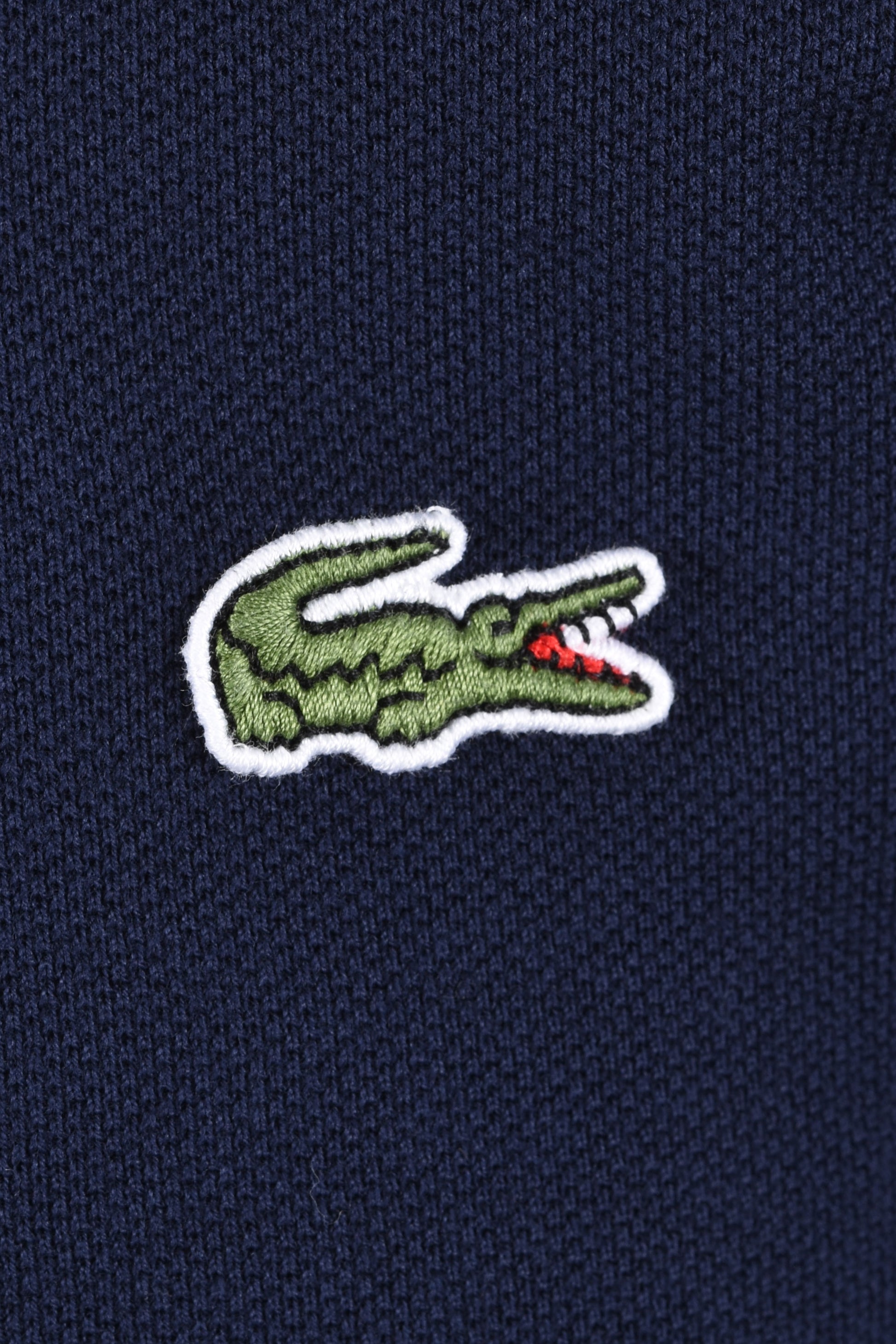 LACOSTE SHORT SLEEVED RIBBED COLLAR POLO NAVY Lacoste Michael Stewart Menswear  Polo Shirts