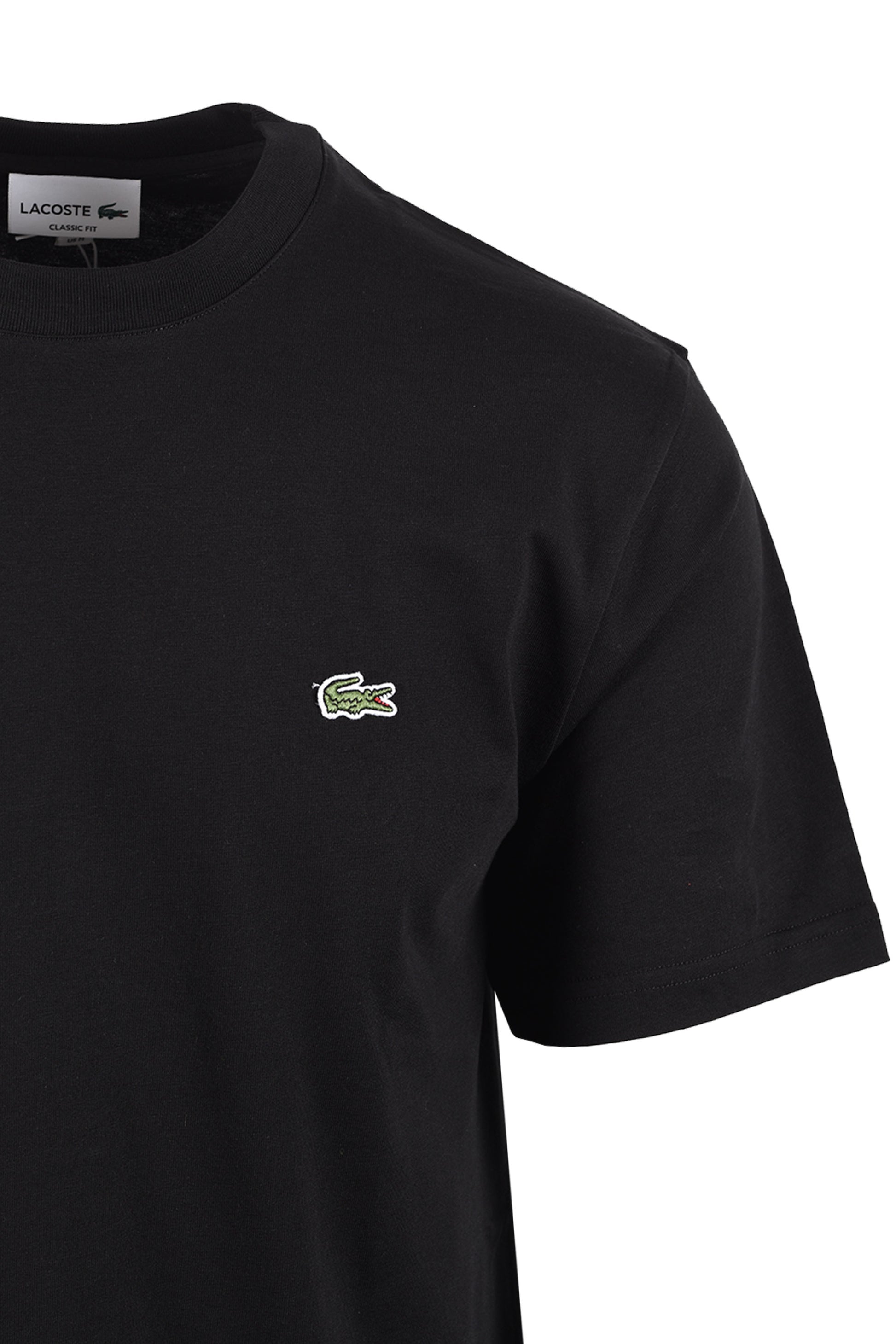 LACOSTE TEE BLACK Lacoste Michael Stewart Menswear  T-Shirts