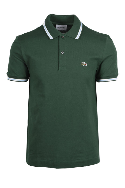 Lacoste Tipped Collar Polo Green