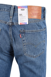 LEVIS 501 ORIGINAL JEANS 'YOU'RE A STAR' LIGHT WASH Levis Michael Stewart Menswear  Jeans