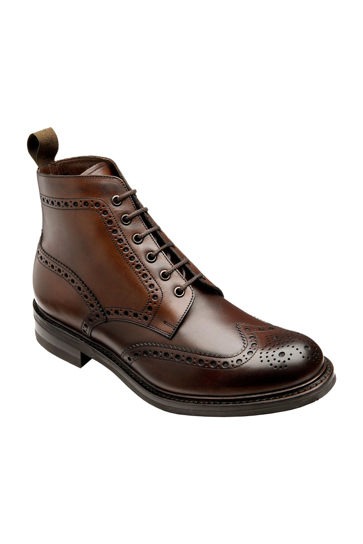 LOAKE BEADLE CALF LEATHER BOOT SEARED MAHOGANY