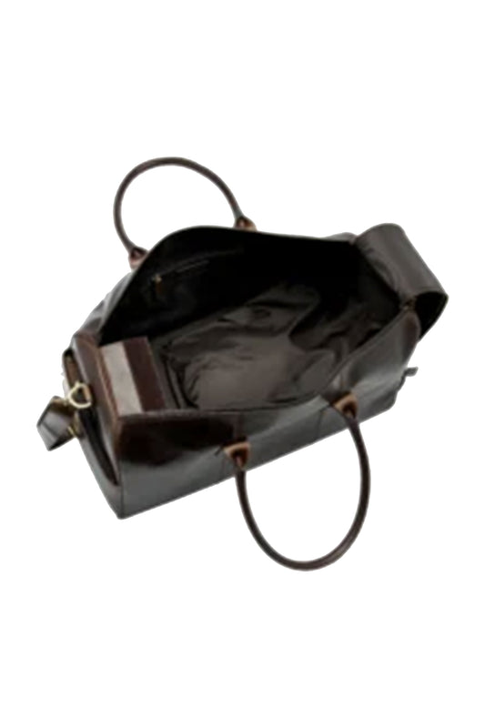 LOAKE DEVON OVERNIGHT BAG DARK BROWN
