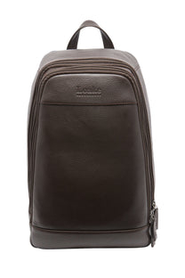 LOAKE FLIGHT RUCKSACK DARK BROWN GRAIN
