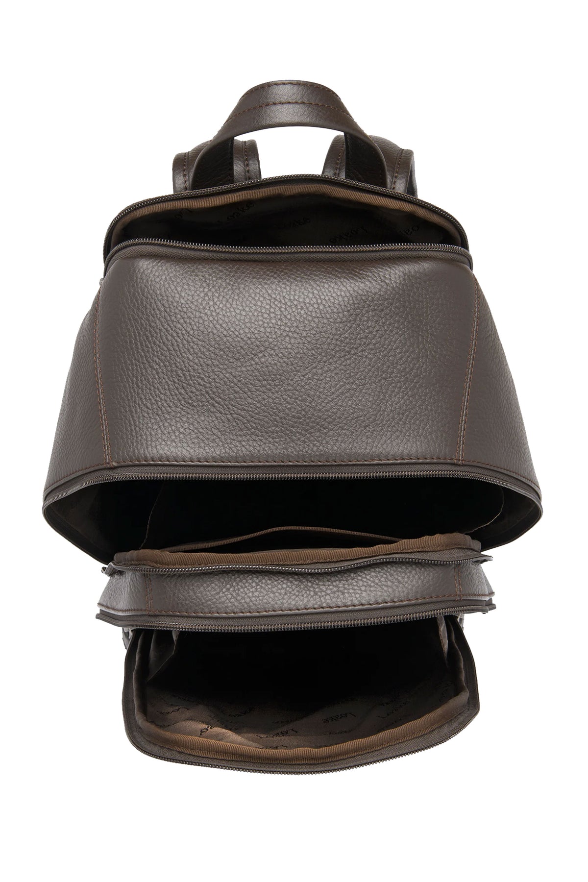 LOAKE FLIGHT RUCKSACK DARK BROWN GRAIN