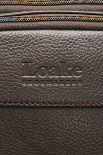 LOAKE FLIGHT RUCKSACK DARK BROWN GRAIN
