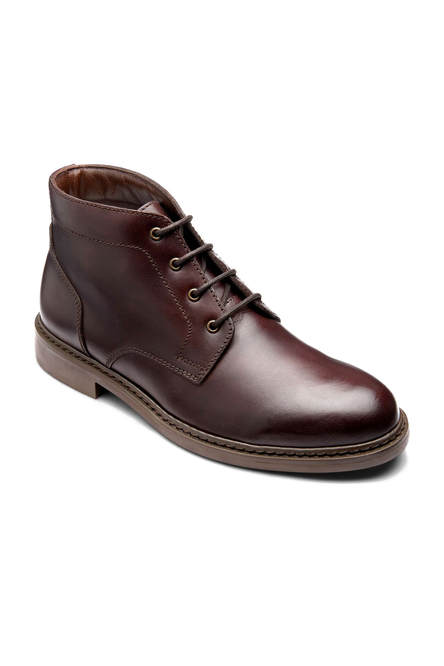 LOAKE GILBERT LEATHER BOOT DARK BROWN WAXY Loake Michael Stewart Menswear  Boot