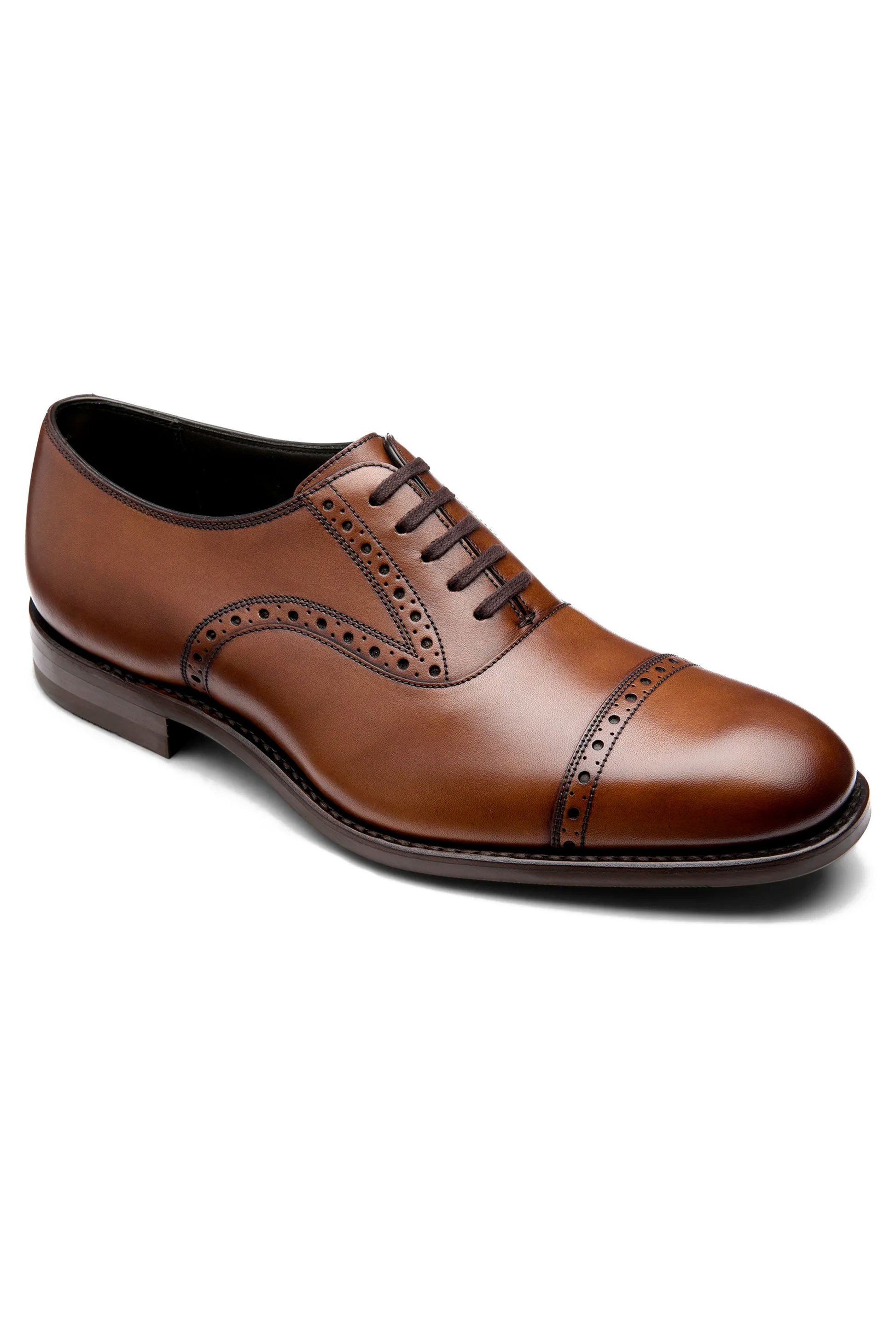 LOAKE KELLAR OXFORD SEMI BROGUE CEDAR Loake Michael Stewart Menswear  Shoes