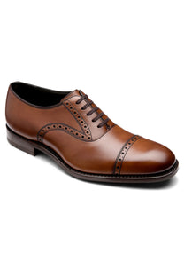 LOAKE KELLAR OXFORD SEMI BROGUE CEDAR Loake Michael Stewart Menswear  Shoes